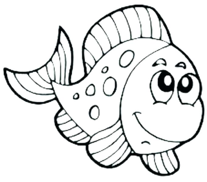 681x600 Cartoon Fish Coloring Pages Free Coloring Pages Fish Coloring Page
