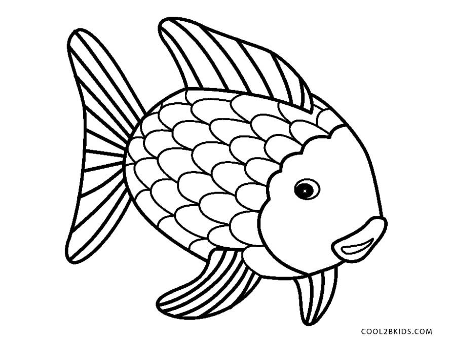 890x689 Free Printable Fish Coloring Pages For Kids