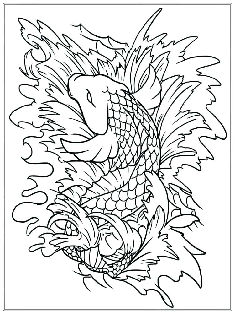 Fish Coloring Pages For Adults at GetDrawings | Free download