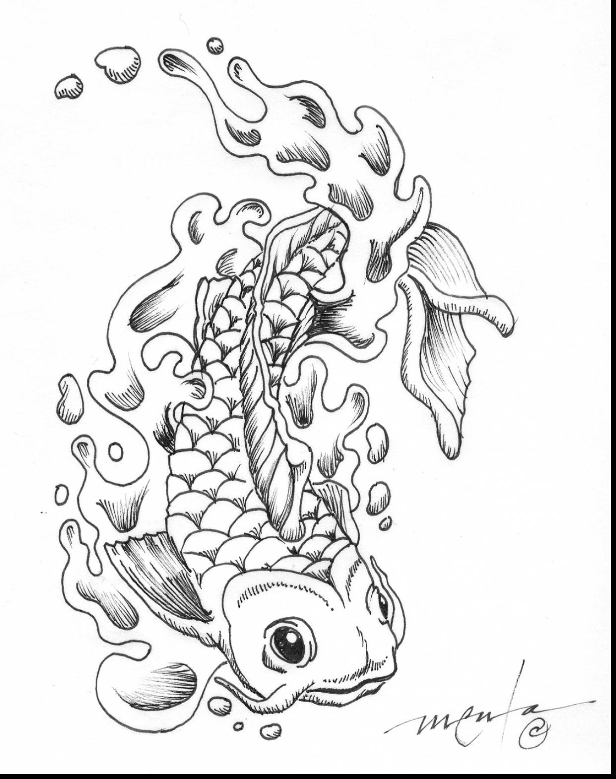 1241x1570 Koi Coloring Pages For Adults Koi Fish Coloring Page Group