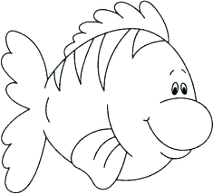 705x645 Fish Bowl Coloring Page Printable Rainbow Printing Pages