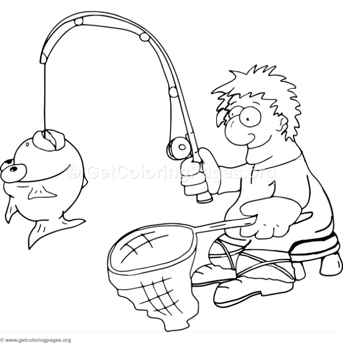 700x700 Fisherman Coloring Pages