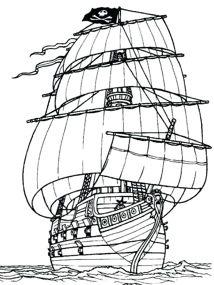 750x1000 Coloring Pages Of Boats Free Printable Coloring Pages Boats