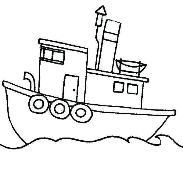 600x566 Fishing Boat Coloring Pages Boats