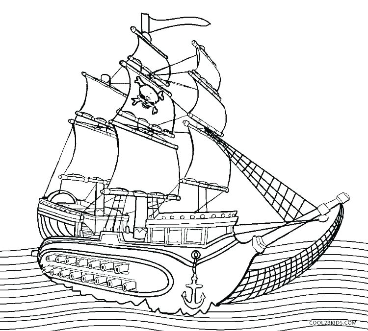 750x676 Boat Coloring Pages Pirate Boat Coloring Page Images Pirate Ship