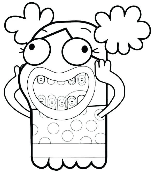 600x669 Fish Hooks Coloring Pages To Print