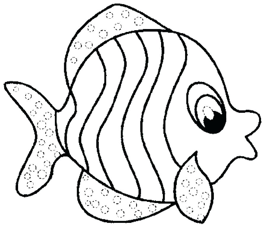 890x767 Coloring Pages Fish