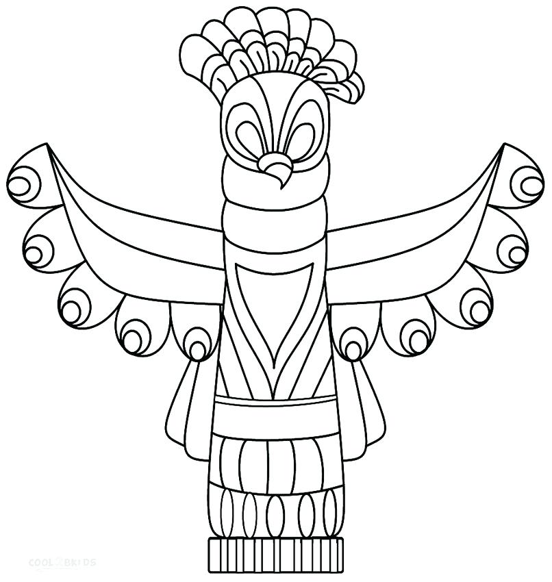 806x850 Fishing Pole Coloring Page Totem Pole Coloring Pages Printable
