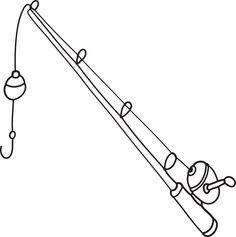 236x237 Fishing Pole Coloring Pages Tattoo Cricut