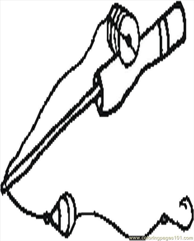 650x806 Fishing Pole Coloring Page