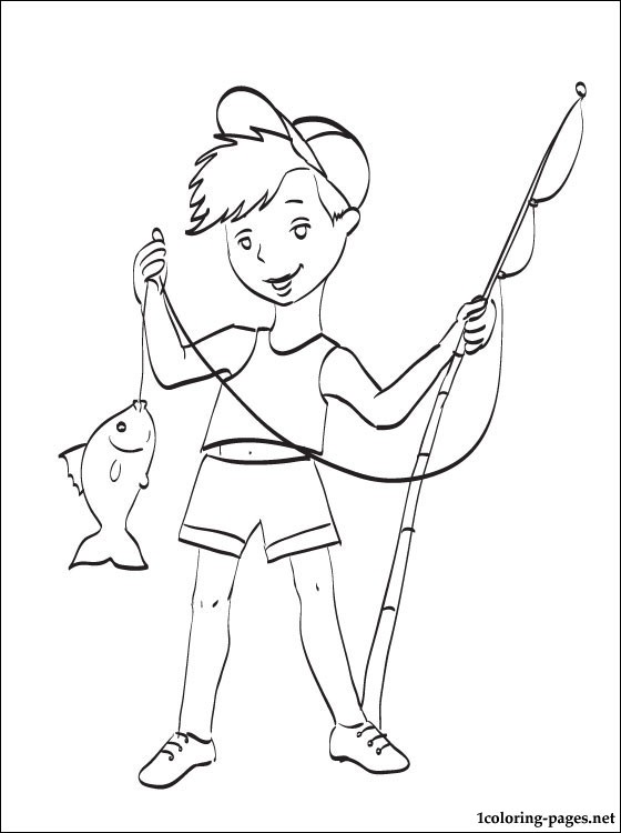 560x750 Fishing Coloring Page Coloring Pages