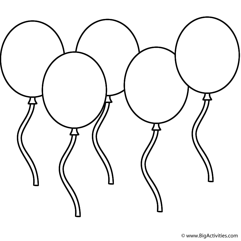 800x800 Five Balloons