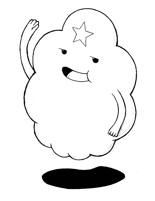 600x776 Lumpy Space Princess High Five Coloring Pages