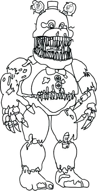 320x628 Coloring Pages For Five Nights At Freddys Five Nights At Free Also