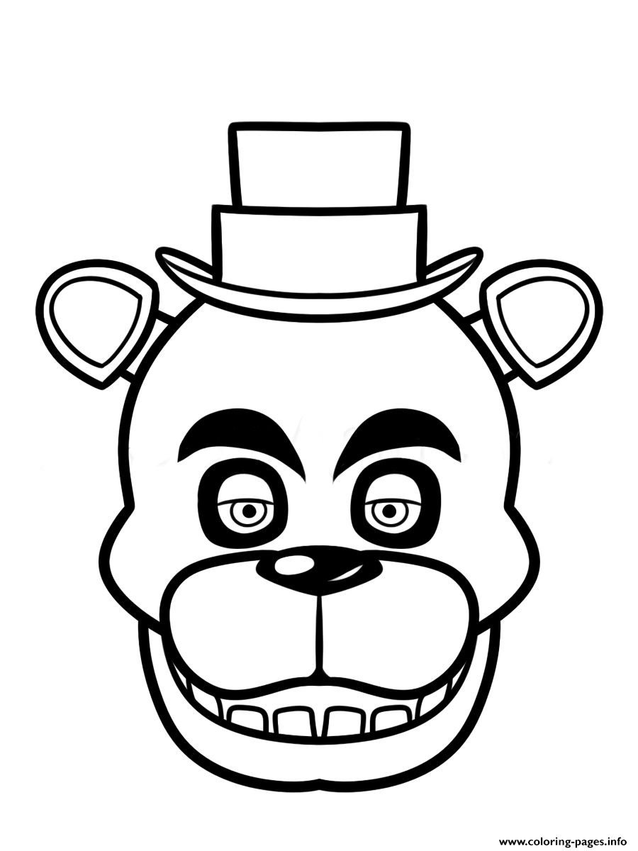 900x1200 Exclusive Freddy Fazbear Coloring Page Print Fnaf Five Nights