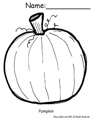 300x390 Free Pumpkin Coloring Sheet Education