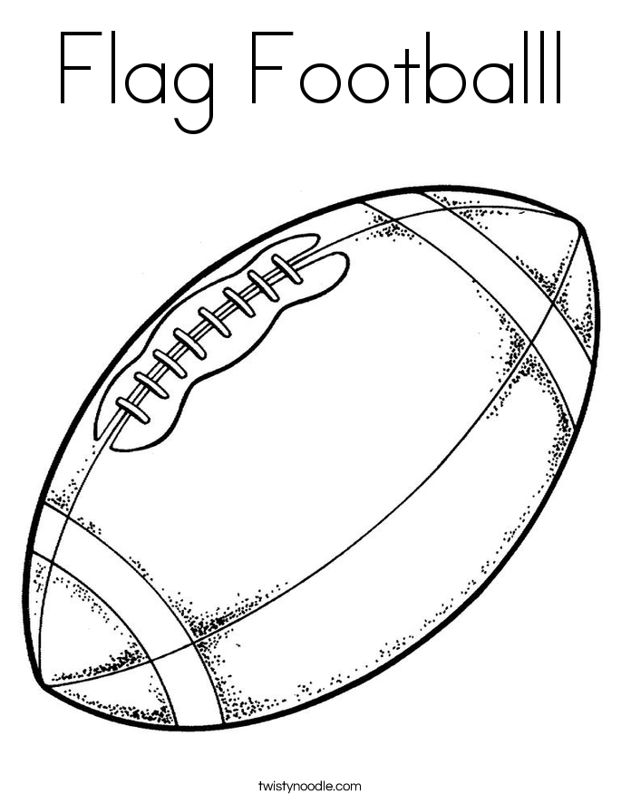 685x886 Flag Footballl Coloring Page