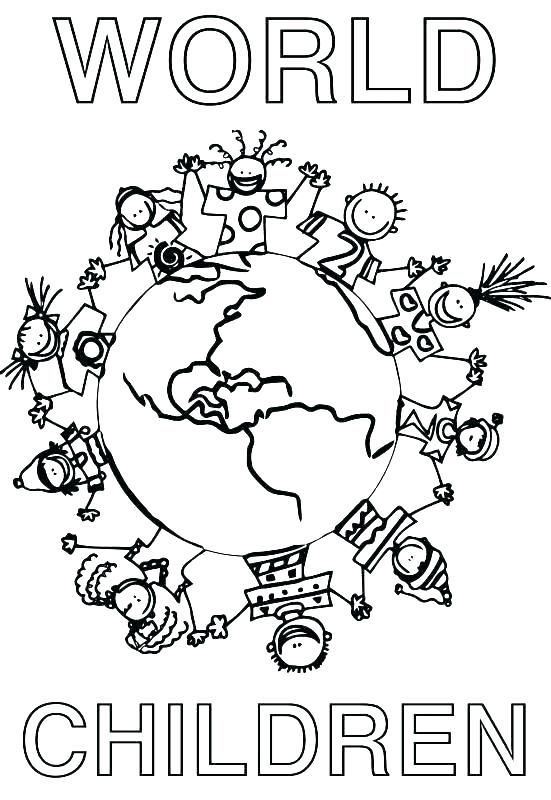 551x800 World Coloring Pages