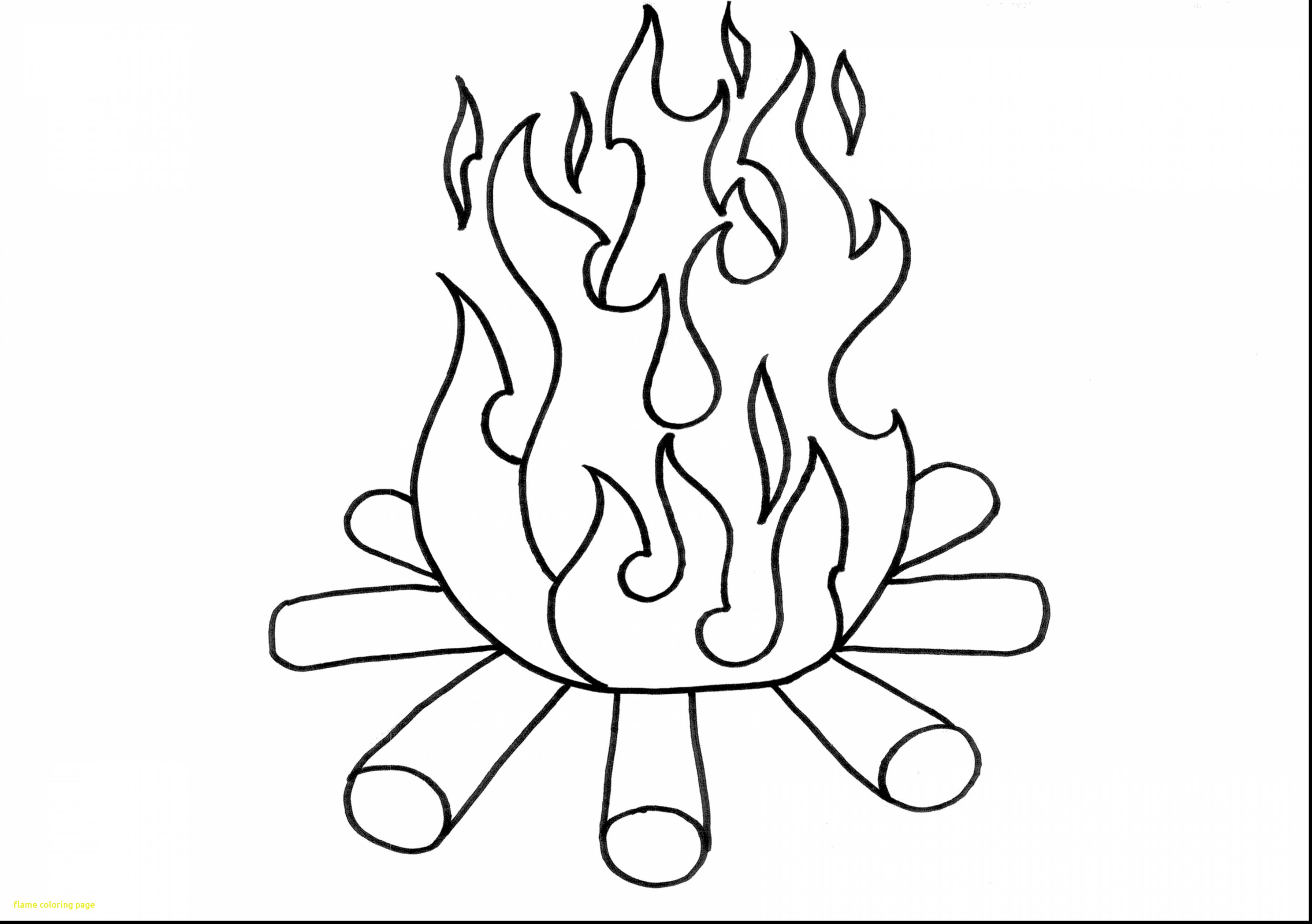 3872x2728 Flame Coloring Page