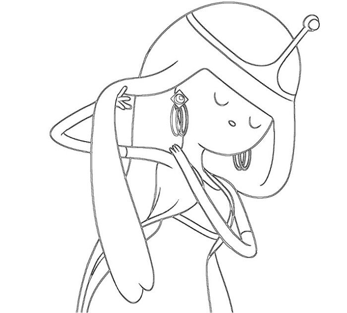 700x632 Adventure Time Beautiful Princess Bubblegum Coloring Pages