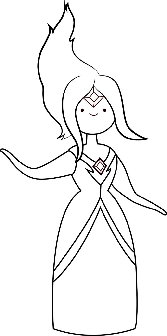 681x1373 Flame Princess Coloring Pages