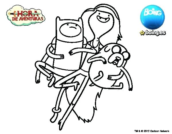 600x470 Adventure Time Coloring Page