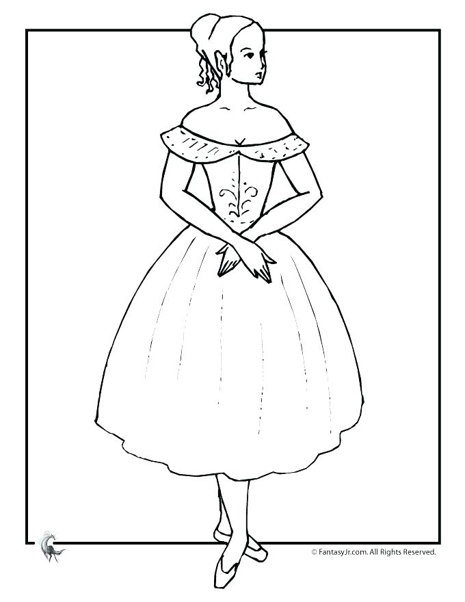 680x880 Flamenco Dancer Coloring Page