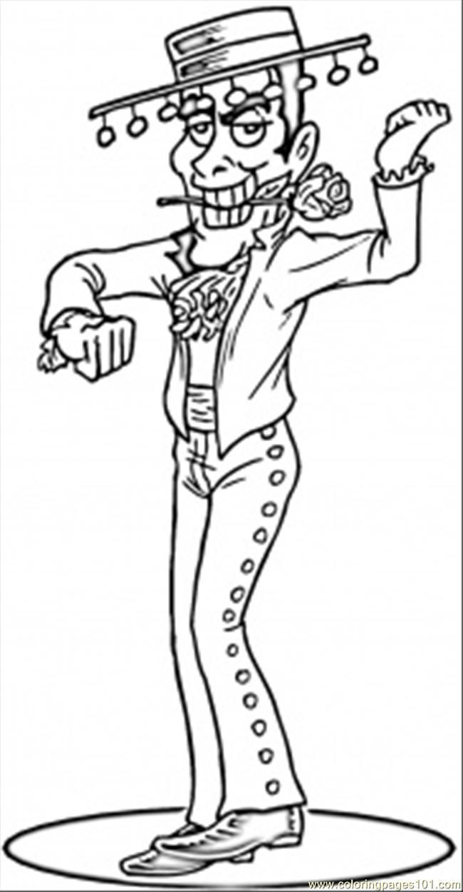 650x1250 Spanish Dancer Coloring Page