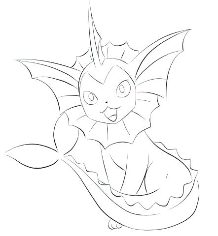 442x480 Flareon Coloring Pages Dream World Coloring Page
