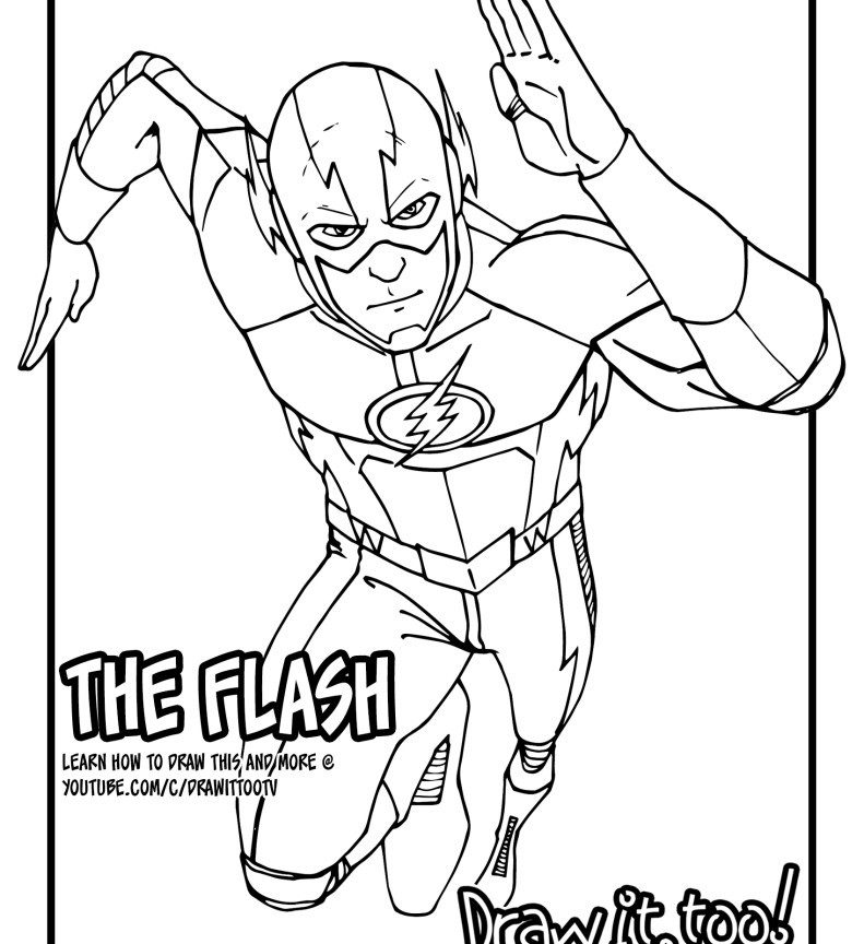 Flash Coloring Pages For Kids at GetDrawings | Free download