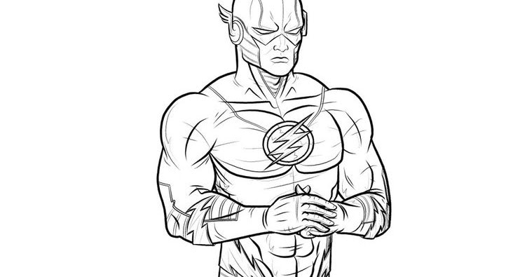 752x395 The Flash Coloring Pages The Flash Coloring Pages Picture