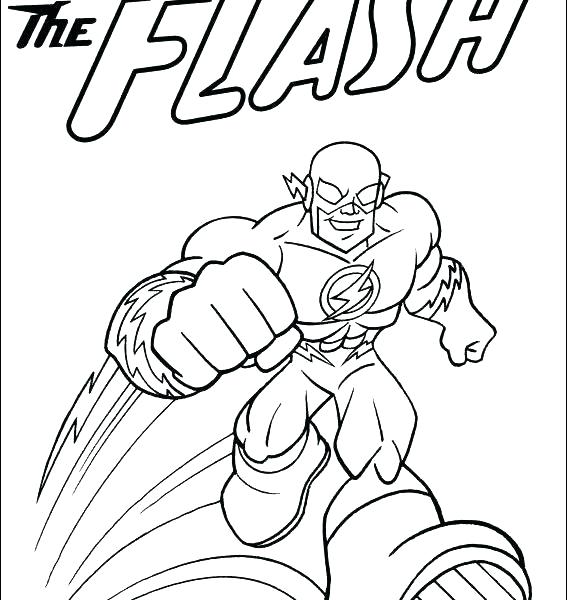 567x600 The Flash Coloring Page The Flash Coloring Pages Printable