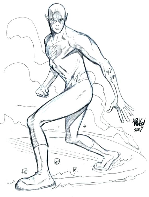 571x755 The Flash Coloring Pages Dc Comics Characters Coloring Pages