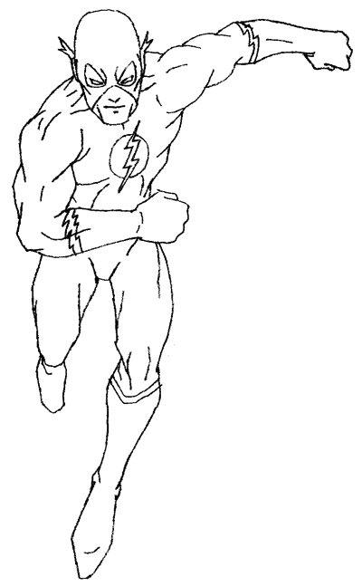 400x647 The Flash Coloring Pages