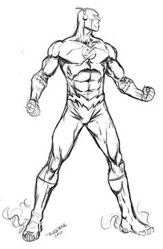 236x361 Free Printable The Flash Coloring Pages For Kids Superheroes