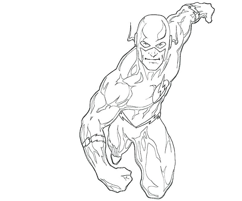 Flash Superhero Coloring Pages at GetDrawings | Free download