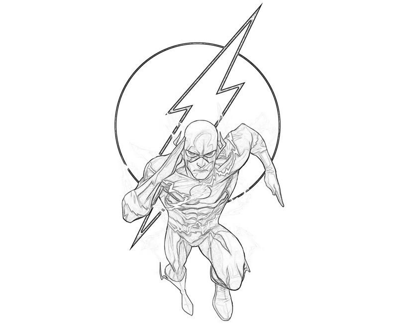 Flash Superhero Coloring Pages at GetDrawings | Free download