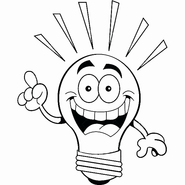 600x600 Light Bulb Coloring Page Pics Best Christmas Lights Drawing