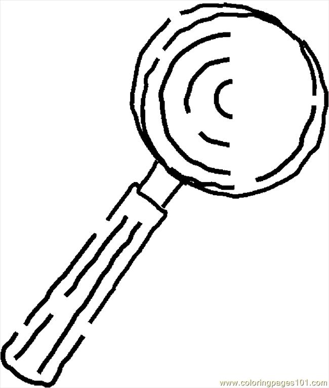 650x765 Magnifying Glass Coloring Page