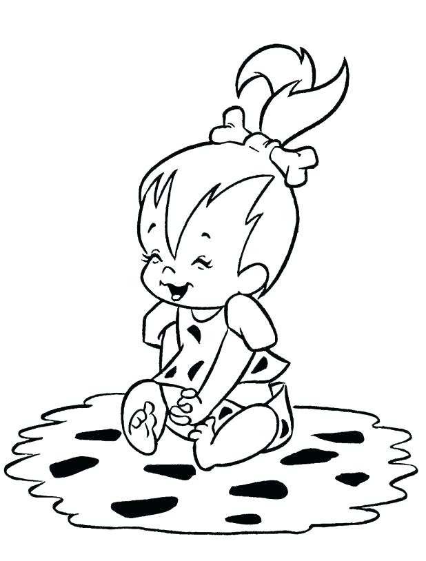 618x814 Flintstones Coloring Pages Coloring Pages The Characters Pebbles
