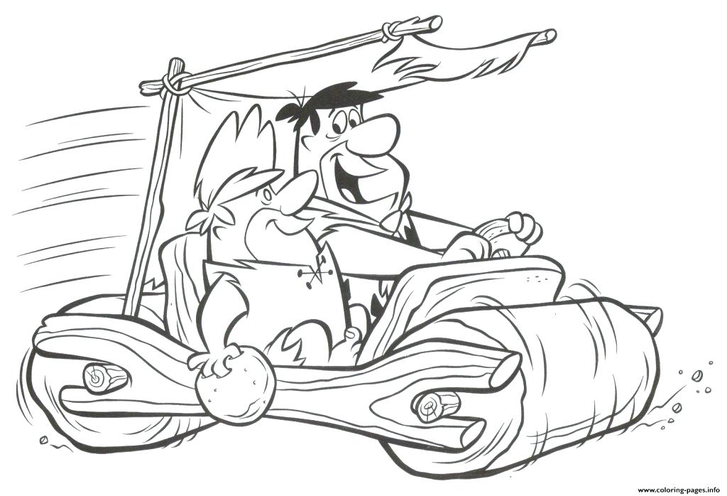 1024x698 Flintstones Coloring Pages From Coloring Pages General Free
