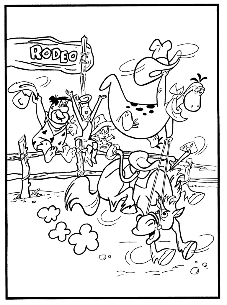 769x1034 New Flintstones Coloring Page Cartoon Flintstones Free Coloring