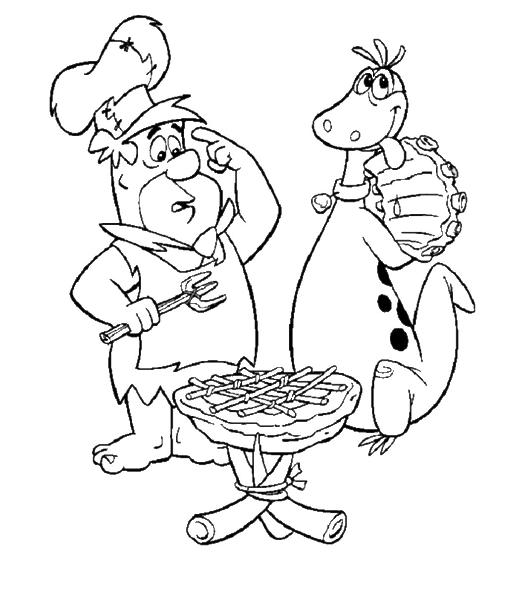 1050x1200 The Flintstones Coloring Pages