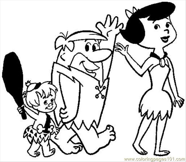 650x565 Flintstones Coloring Pages Coloring Pages