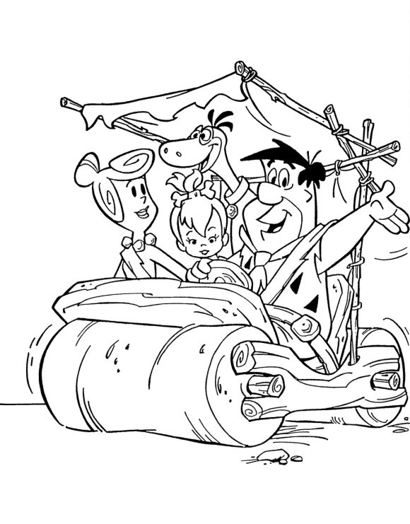 580x741 Green Wilma Coloring Page Best Flintstones Coloring Pages