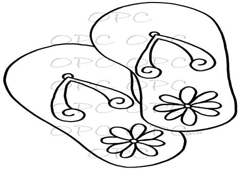 476x333 Summer Flip Flop Coloring Pages Pictures