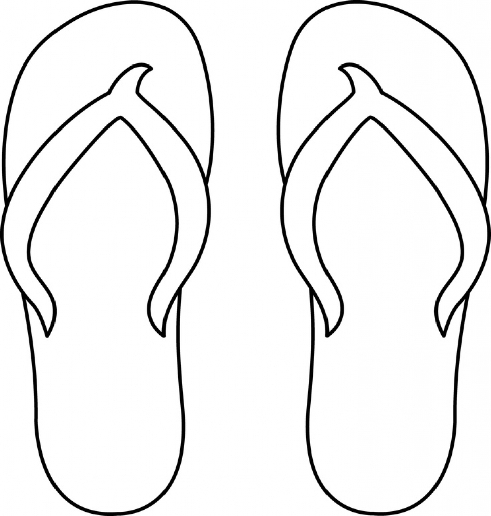 Free Printable Flip Flop Coloring Pages