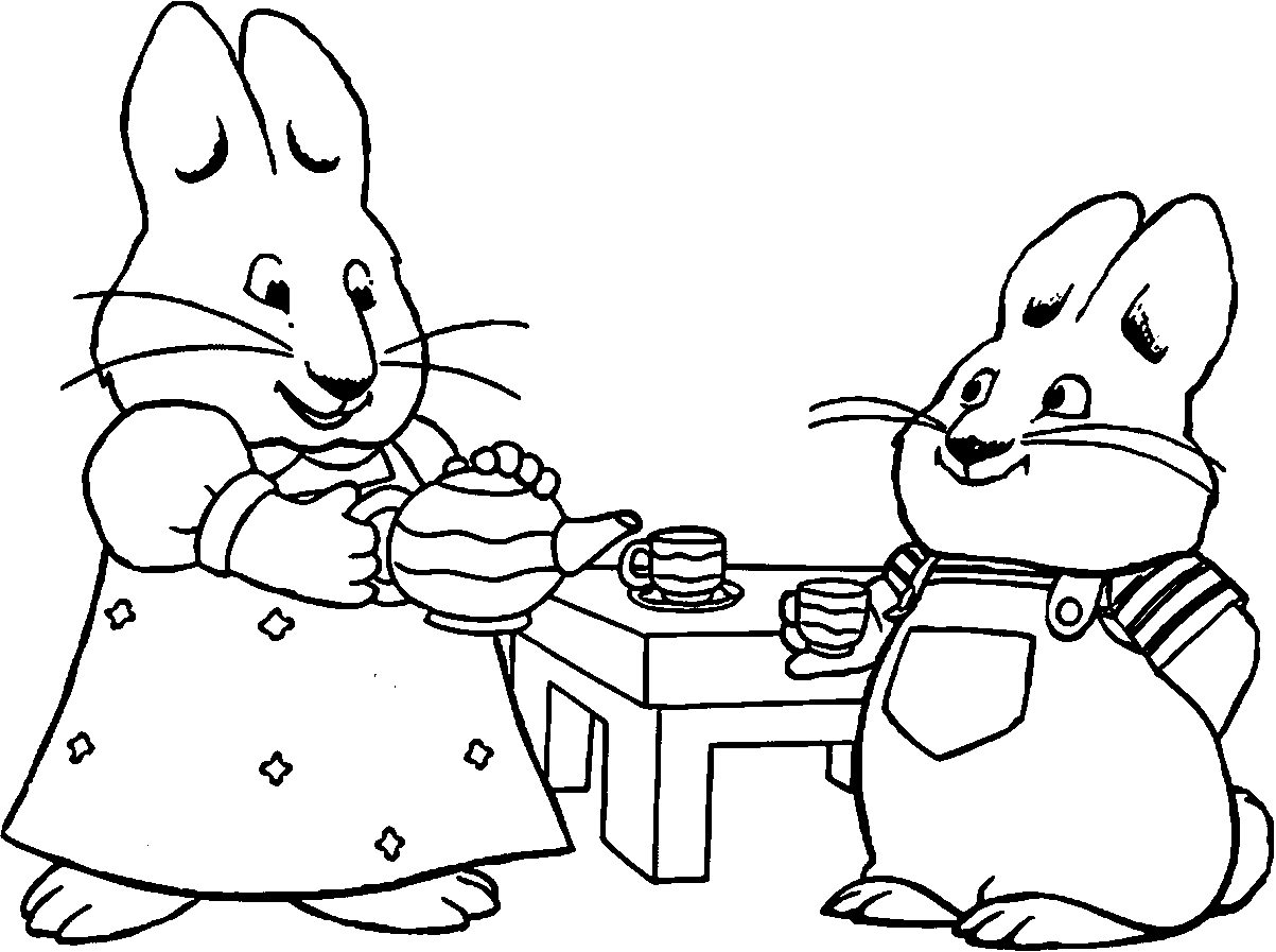 1203x897 New Max And Ruby Coloring Pages To Print Collection Printable