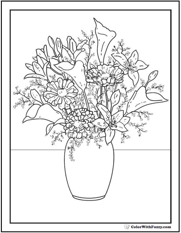 Floral Coloring Pages