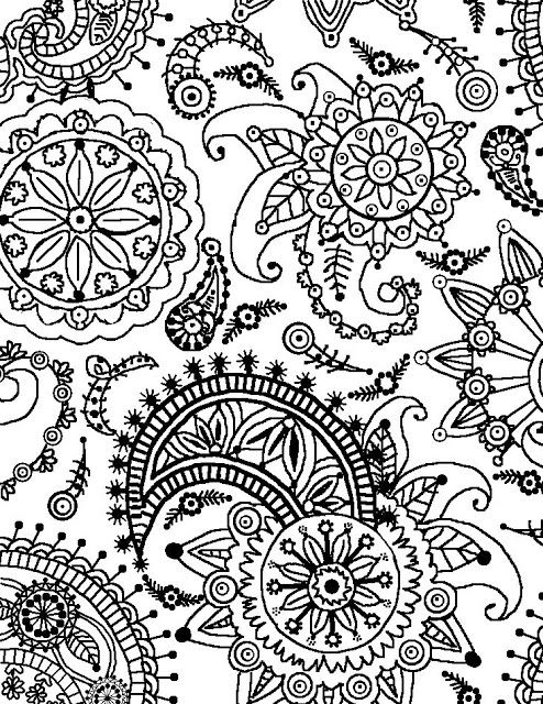 Floral Design Coloring Pages